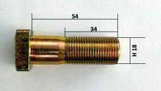 Болт переднего колеса МТЗ-80/82 М18х1,5*50 (аналог)